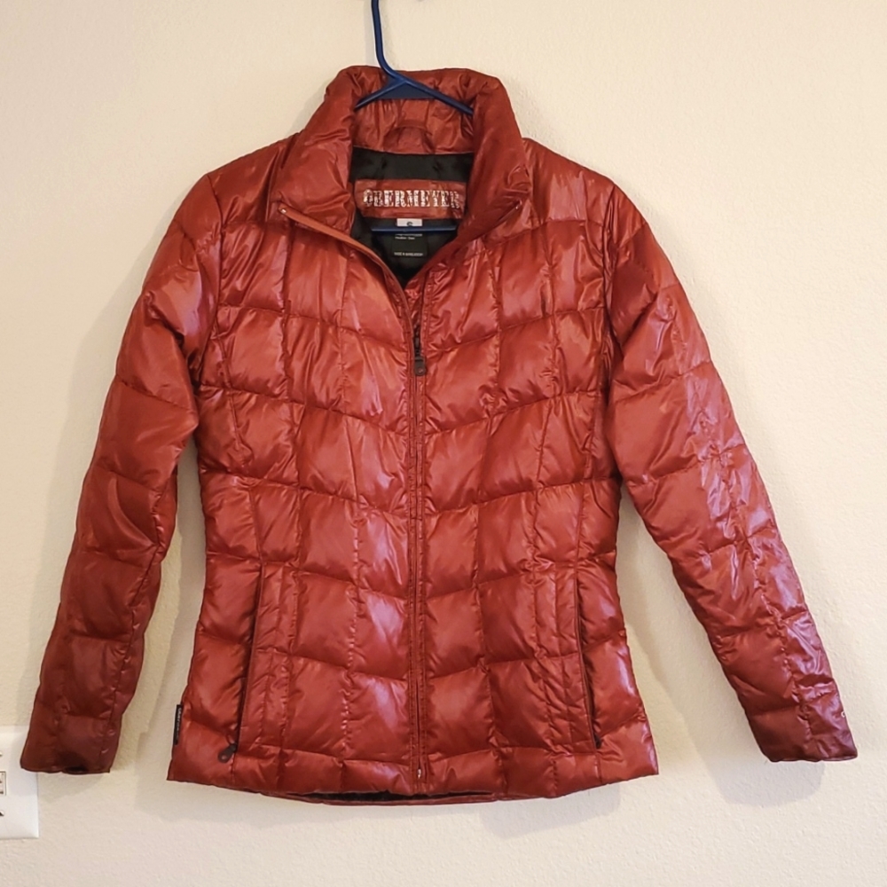 Obermeyer Orange Ladies Puffer Down Jacket